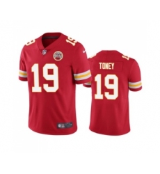 Men's Kansas City Chiefs #19 Kadarius Toney Red Vapor Untouchable Limited Stitched Football Jersey