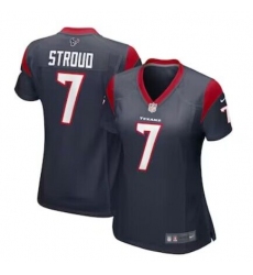 Women's Houston Texans #7 C.J. Stroud Nike Navy 2023 NFL Draft First Round Pick Limited Jersey