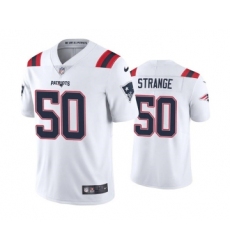 Men's New England Patriots #50 Cole Strange White Vapor Untouchable Limited Stitched Jersey