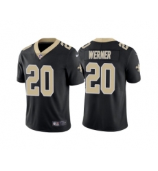 Men's New Orleans Saints #20 Pete Werner Black Vapor Limited Stitched Jersey