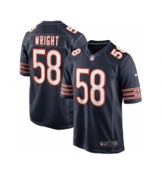 Men's Chicago Bears #58 Darnell Wright Nike Navy 2023 NFL Draft First Round Pick Jersey
