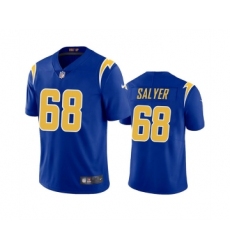 Men's Los Angeles Chargers #68 Jamaree Salyer Royal Vapor Untouchable Limited Stitched Jersey