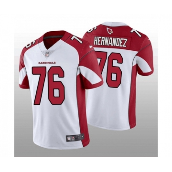 Men's Arizona Cardinals #76 Will Hernandez White Red Vapor Untouchable Stitched Football Jersey
