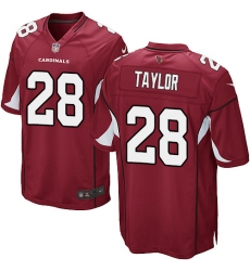Men's Nike Arizona Cardinals #28 Jamar Taylor Game Red Team Color NFL Jersey