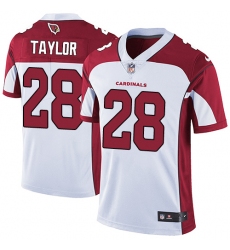 Men's Nike Arizona Cardinals #28 Jamar Taylor White Vapor Untouchable Limited Player NFL Jersey