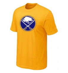 NHL Men's Buffalo Sabres Big & Tall Logo T-Shirt - Yellow