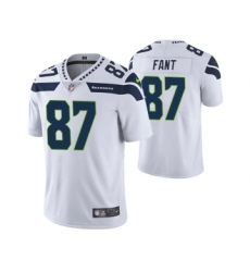 Men's Seattle Seahawks #87 Noah Fant White Vapor Untouchable Limited Stitched Jersey