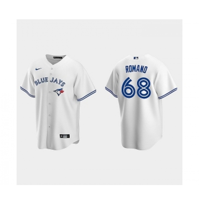 Men's Blue Jays #68 Jordan Romano White Replica Jersey