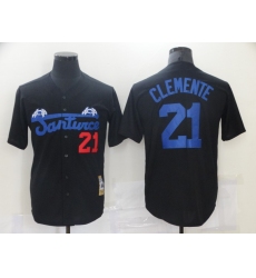 Men's Pittsburgh Pirates #21 Roberto Clemente Black Flexbase Authentic Jersey