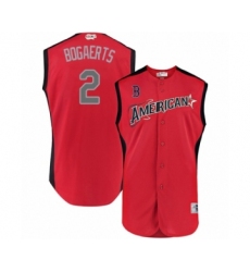 Youth Boston Red Sox #2 Xander Bogaerts Authentic Red American League 2019 Baseball All-Star Jersey
