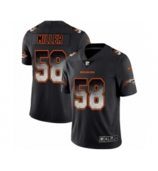 Men Denver Broncos #58 Von Miller Black Smoke Fashion Limited Jersey