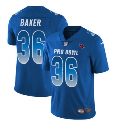 Youth Nike Arizona Cardinals #36 Budda Baker Limited Royal Blue 2018 Pro Bowl NFL Jersey