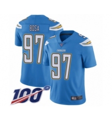 Youth Nike Los Angeles Chargers #97 Joey Bosa Electric Blue Alternate Vapor Untouchable Limited Player 100th Season NFL Jersey