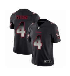 Men Houston Texans #4 Deshaun Watson Black Smoke Fashion Limited Jersey